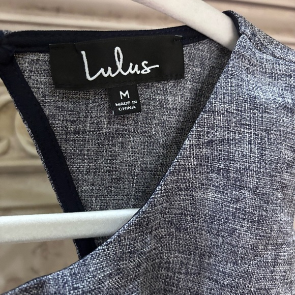 NWT Lulus Navy Backless A-Line Dress Size Medium - Picture 4 of 6